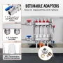4-Branch Radiant Heat Manifold 1/2