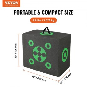 Archery Target, 16"x18" All-side Shotting Archery Arrow Target, Outdoor Portable Archery Target with Carry Handle, Easy Arrow