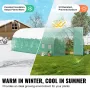 Drivhus til indkørselstunnel 27,38x9,5x7,38 fod galvaniseret