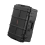 Weatherproof Hard Case, Heavy Duty Protective Dry Box Case with Pre-cut Foam, and Retractable Pull Handles for Travel, Hunting, 