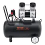 Air Compressor, 15 Gallon Steel Tank, 2HP 5.3 CFM@90 PSI Oil Free Air Compressor & Max. 125PSI Pressure, 78dB Ultra Quiet Portab