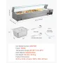 Kommerciel elektrisk mad varmere bordplade buffet 5*8qt med
