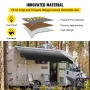 RV Markise stof RV Camper Trailer Udskiftning Stof 18 ft trækul