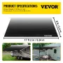 RV Markise stof RV Camper Trailer Udskiftning Stof 18 ft trækul