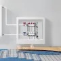 3-Branch Radiant Heat Manifold, 1/2" PEX Tubing Manifold, Stainless Steel PEX Manifold for Hydronic Radiant Floor Heating, Radia