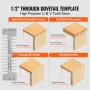 Dovetail Jig 30.5 cm Precise Dove Tailing Router Jigs with 3 Templates