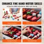 21 pcs Kids BBQ grill Playset Wooden Cooking Grill Toy Set