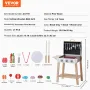 Wooden Play Barbecue Toy Grill, Kids Grill Playset with Play Food and Grilling Tools, Wooden Play Food Kitchen Accessory (21 PCS