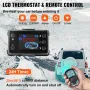 5KW Air Diesel Heater 12V Diesel Parking Heater LCD Switch 5KW Diesel Heater Muffler for RV Motorhome Trailer Trucks Boats