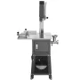 Commercial Electric Meat Bandsaw, 550W Stainless Steel Vertical Bone Sawing Machine, 19.1"x15" Workbench, 7.09 Inch Cutting Thic