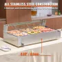 Kommerciel elektrisk mad varmere bordplade buffet 6*8qt med