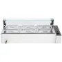 6-Pan Commercial Food Warmer, 6 x 8QT Electric Steam Table with Glass Cover, 1500W Countertop Stainless Steel Buffet Bain Marie 