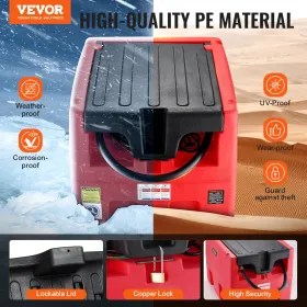 Portable Diesel & Gasoline Tank 48 Gal Fuel Tank with 12V Transfer Pump