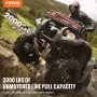 Elektrisk vinsch ATV UTV 2000 lb stålkabel IP 55 Vandtæt kablet