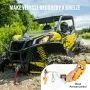 Electric Winch ATV UTV 907.2 kg Steel Cable IP 55 Waterproof Wired Control
