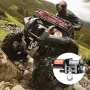 Elektrisk vinsch ATV UTV 2000 lb stålkabel IP 55 Vandtæt kablet