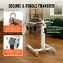 Electric Patient Lift Transfer Chair Folding Patient Lift Wheelchair 99.8 kg