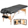 Portable Massage Table 28" W, 2 Folding Lightweight  Massage Table, 8-Level Height Adjustable Salon Tattoo Bed, Spa Table with