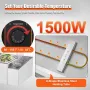 Commercial Electric Food Warmer Countertop Buffet 6*4.7 L with Glass Shield