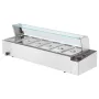 Commercial Electric Food Warmer Countertop Buffet 6*4.7 L with Glass Shield