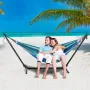 Portable Hammock Stand, 450lbs Capacity Steel Hammock Stand for 2 Person, Heavy Duty Adjustable Hooks Hammock Frame Fits 9.5-12.
