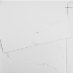 Self Adhesive Vinyl Floor Tiles 12 x 12 inch, 50 Tiles 1.5mm Thick Peel & Stick, White Marble Texture DIY Flooring for Kitchen,
