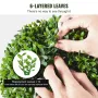 Artificial Boxwood Topiary Tree, 36 inch Tall (2 Pieces), Double Ball Faux Topiary Trees, Faux Plant w/ Extra Leaves & Pot & Sma