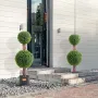 2-pak 90 cm kunstig buksbom topiary træ kunstig plante