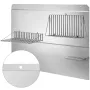 Range backsplash med hylde 36 x 33,9 tommer emhætte vægskjold