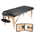 Professionel bred massage Tabel 30 "W, Heavy Duty Folding Massage Table, 8-niveau Højde Justerbar ansigtssalon tatoveringsseng,