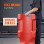 Mechanic Plastic Creeper, 1016 mm, 158.8 kg Capacity Automotive Rolling Garage Creeper with Molded Ergonomic HDPE Body Padded He