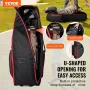 Golf Club Travel Bag Golf Bagage Case Cover With Wheels 1800d