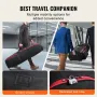 Golf Travel Bag, Outdoors Soft-Sided Golf Travel Cover, Heavy Duty 1800D Polyester Oxford Wear-Resistant Waterproof, Padded Lugg