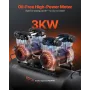 Air Compressor, 20 Gallon Steel Tank, 4HP 10.6 CFM@90 PSI Oil Free Air Compressor & Max. 125PSI Pressure, 78dB Ultra Quiet Porta