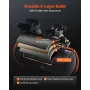 Air Compressor, 20 Gallon Steel Tank, 4HP 10.6 CFM@90 PSI Oil Free Air Compressor & Max. 125PSI Pressure, 78dB Ultra Quiet Porta