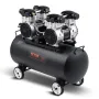 Air Compressor, 20 Gallon Steel Tank, 4HP 10.6 CFM@90 PSI Oil Free Air Compressor & Max. 125PSI Pressure, 78dB Ultra Quiet Porta