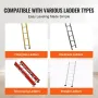 Ladder Levler, 23.4 inch Steel 550lbs Load Ladder Leveling Tool, Pitch Hopper, Stair Ladder Stabilizer with Storage, Easy to Use
