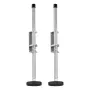 Ladder Levler, 23.4 inch Steel 550lbs Load Ladder Leveling Tool, Pitch Hopper, Stair Ladder Stabilizer with Storage, Easy to Use