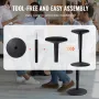 Wobble Chair, Height-Adjustable (21.7-28.3") Active Chair, Flexible Seating Wobble Stool Made of Iron Improves Focus & Posture, 