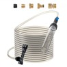 Aquarium Vacuum Gravel Cleaner, 25 ft PVC Hose Fish Tank Vacuum Gravel Cleaner, Siphon Fish Tank Cleaner Vacuum, 3 Types of