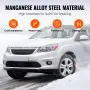 2stcs Snow Chains Manganlegering Stål Trækkraft Snowkæder Sølv