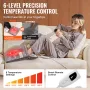 Electric Heated Foot Warmer, Ultra-Soft Flannel Foot Heating Pad with Timer and 6 Heat Levels for Bed Office Under Desk, 21.5" x