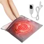 Electric Heated Foot Warmer, Ultra-Soft Flannel Foot Heating Pad with Timer and 6 Heat Levels for Bed Office Under Desk, 21.5" x