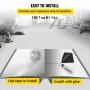 Dansegulv, 6,6x23ft dansegulvrulle, 0,06in tyk pvc vinyl