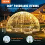 289.6 cm Dome Bubble Tent Outdoor House Camping Shelter w/ Transparent Window