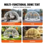 289.6 cm Dome Bubble Tent Outdoor House Camping Shelter w/ Transparent Window