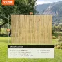 Naturligt rullet bambushegn bambuspanel 1,8 m H x 2,4 m L x 1,8