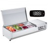 Bordplade kølet salat pizza prep station 140 W rustfrit vagt CE