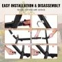 Portable Hammock Stand, 450lbs Capacity Steel Hammock Stand for 2 Person, Heavy Duty Adjustable Hooks Hammock Frame Fits 10-13 f