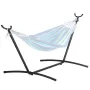 Portable Hammock Stand, 450lbs Capacity Steel Hammock Stand for 2 Person, Heavy Duty Adjustable Hooks Hammock Frame Fits 10-13 f